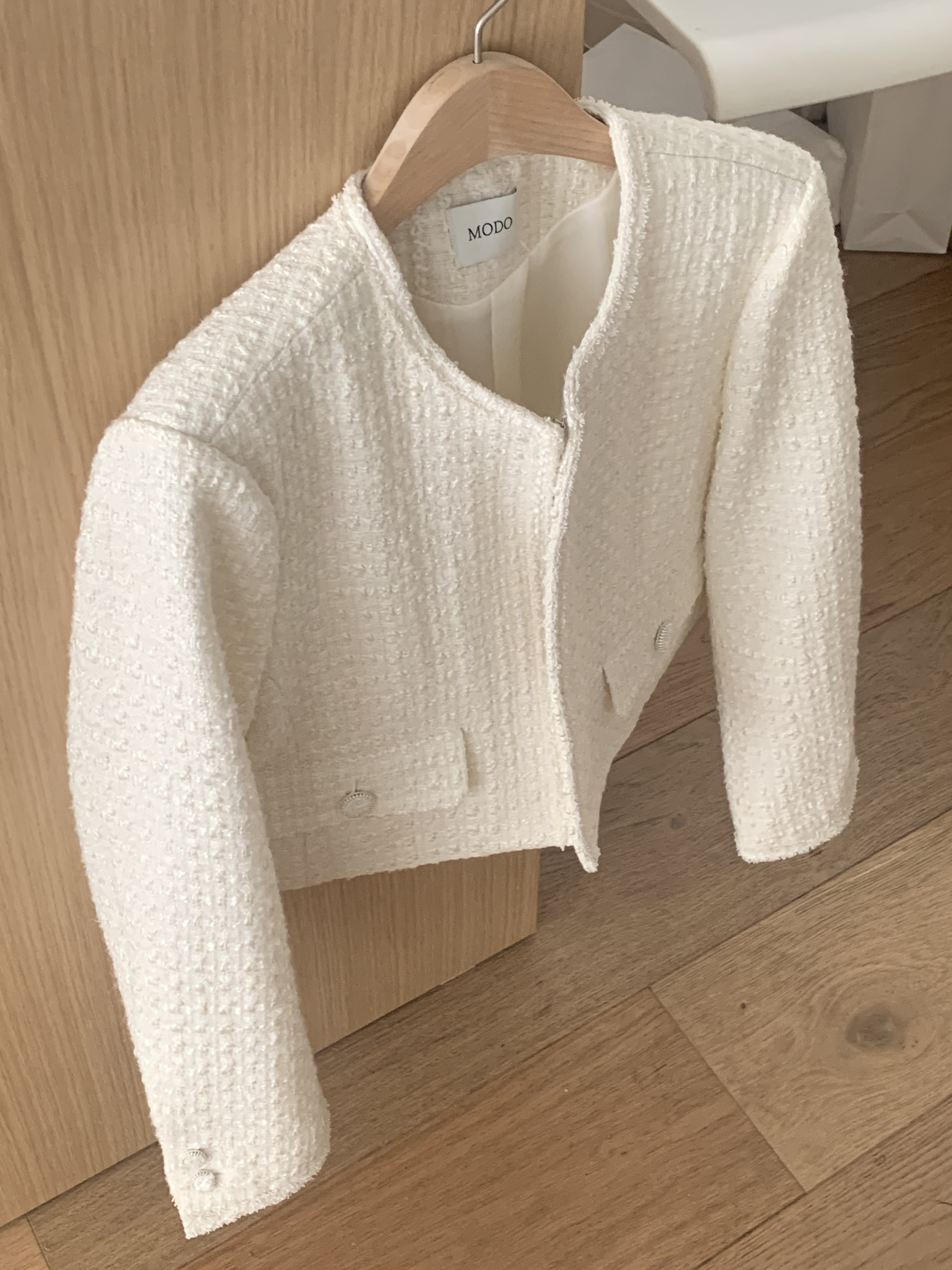 Bianco tweed jacket